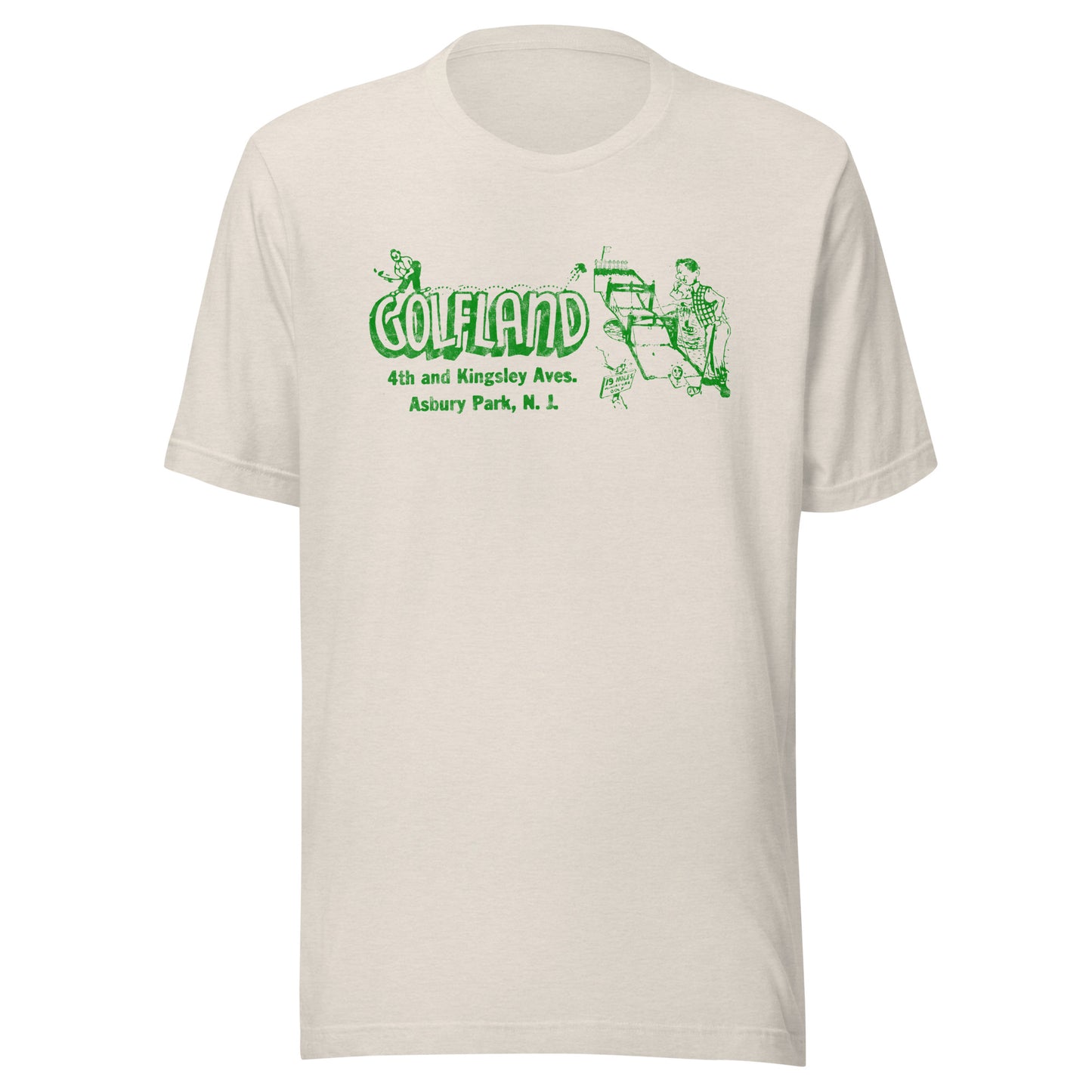 GOLFLAND - ASBURY PARK - Unisex t-shirt Heather Dust