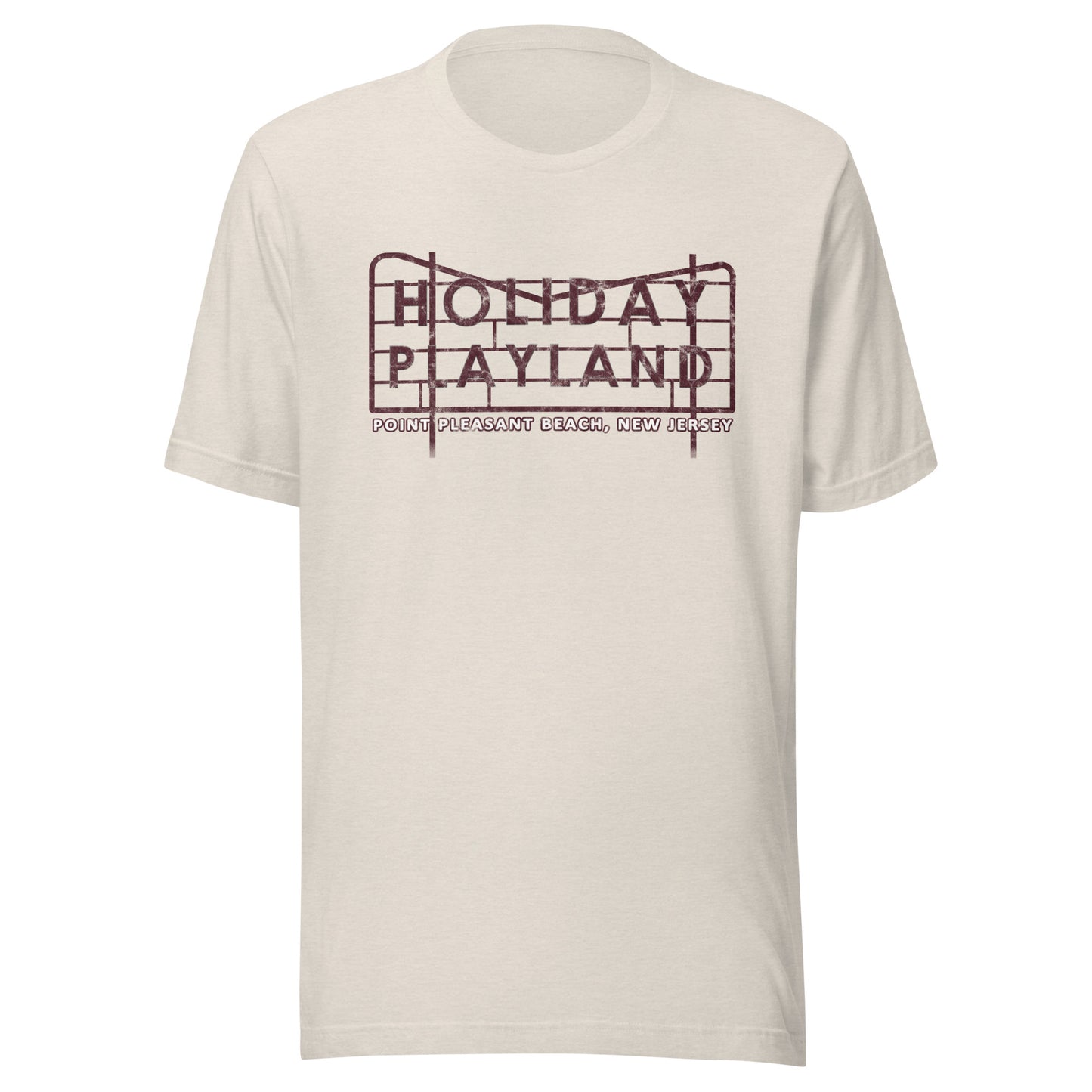 Holiday Playland - POINT PLEASANT BEACH - Unisex t-shirt Heather Dust