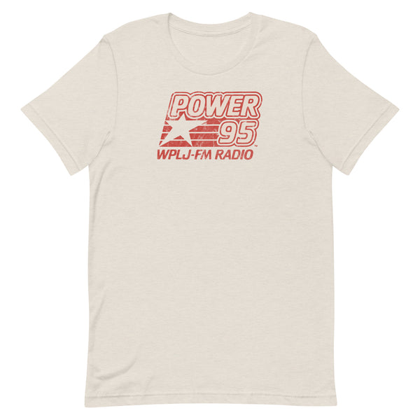 Power 95 WPLJ-FM - NEW JERSEY / NEW YORK / CONNECTICUT - Unisex t-shirt Heather Dust