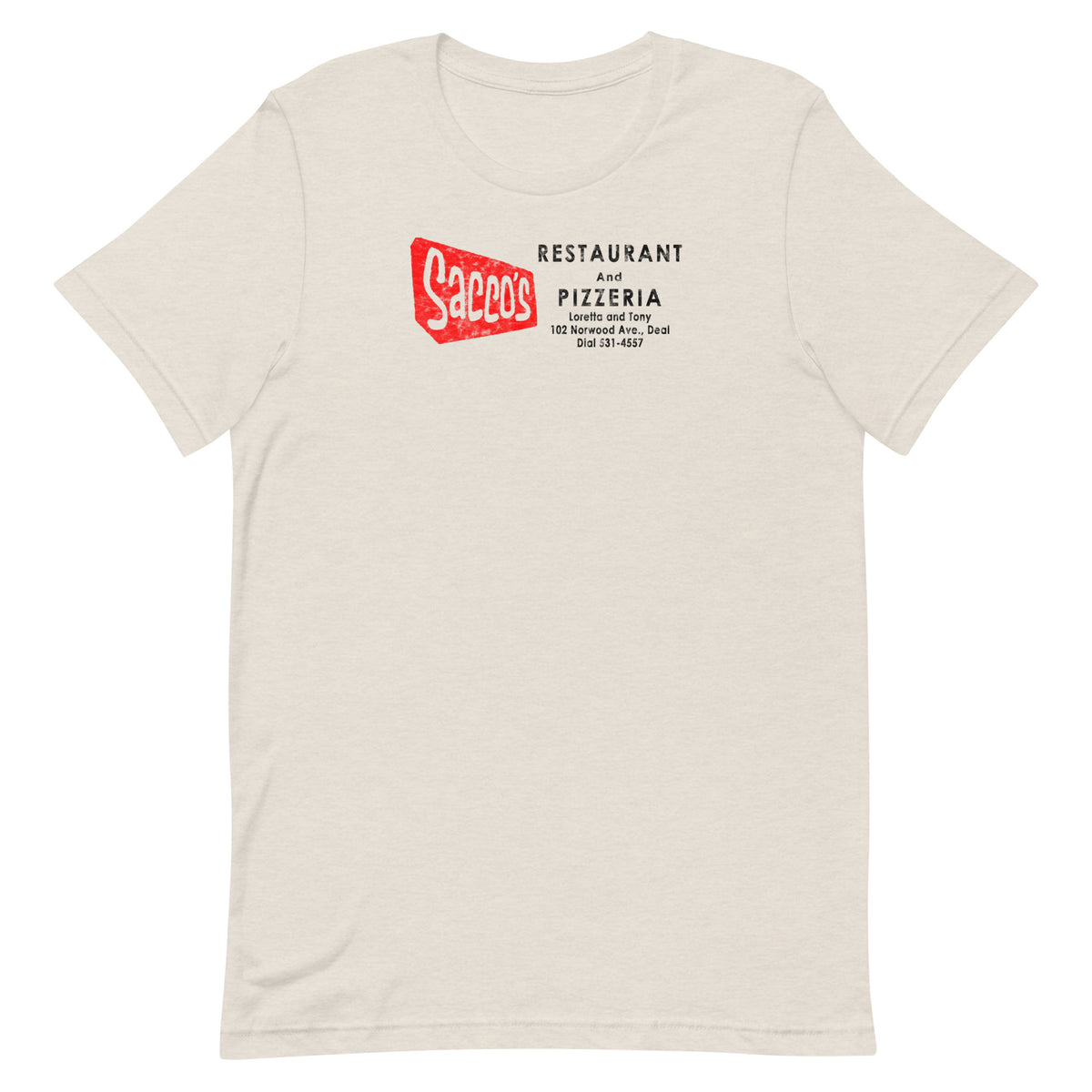 Sacco's Restaurant & Pizzaria - DEAL - Unisex t-shirt