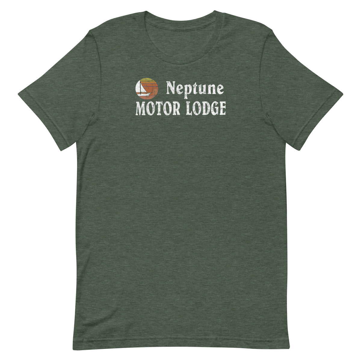 Neptune Motor Lodge - NEPTUNE - Unisex t-shirt Heather Forest