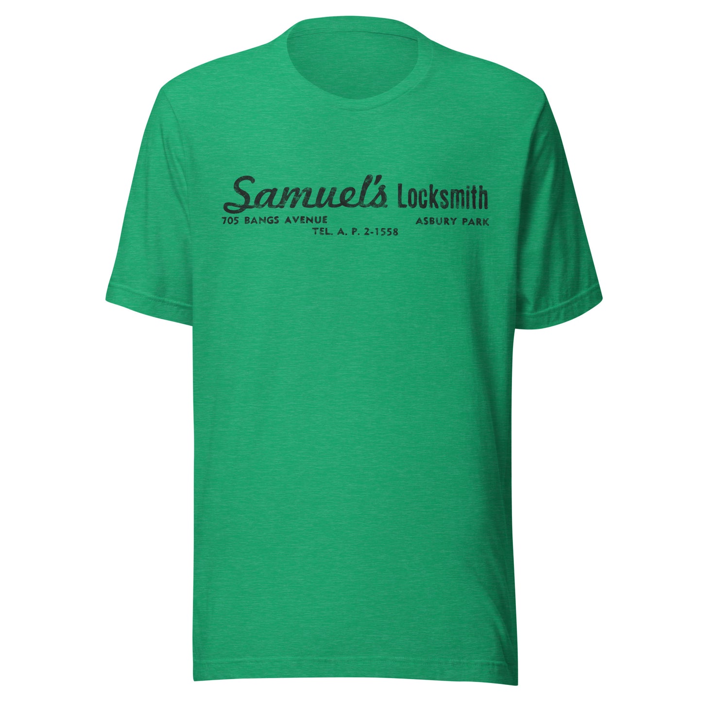 Samuel's Locksmith - ASBURY PARK - Unisex t-shirt Heather Kelly