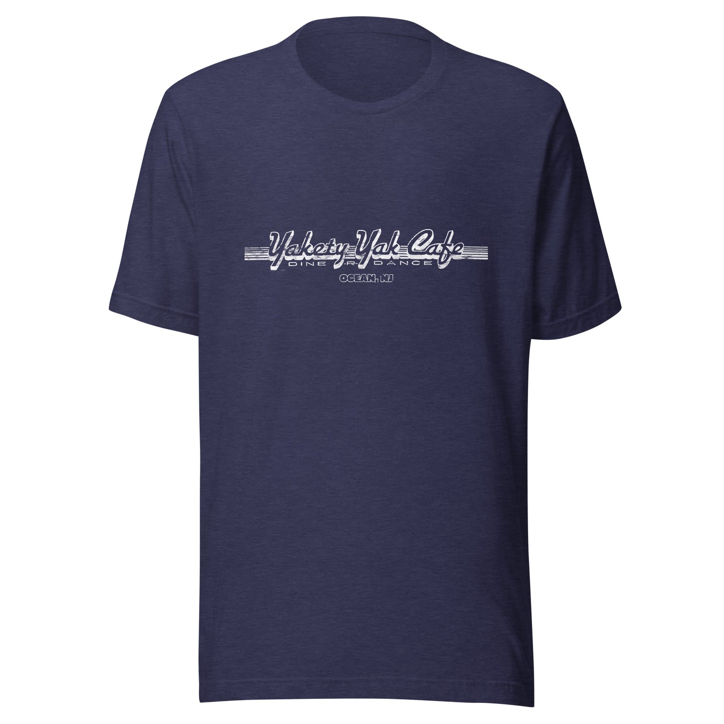 Yakety Yak Cafe - OCEAN - Unisex t-shirt Heather Midnight Navy