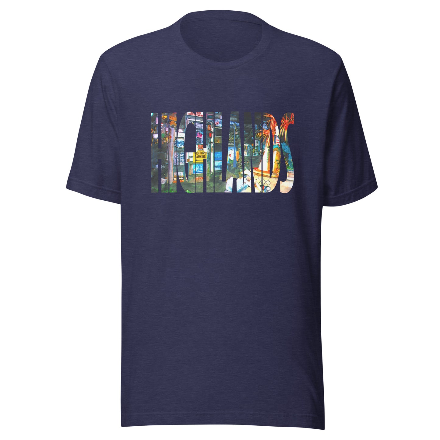 Bud's Grave / HIGHLANDS - HIGHLANDS - Unisex t-shirt Heather Midnight Navy