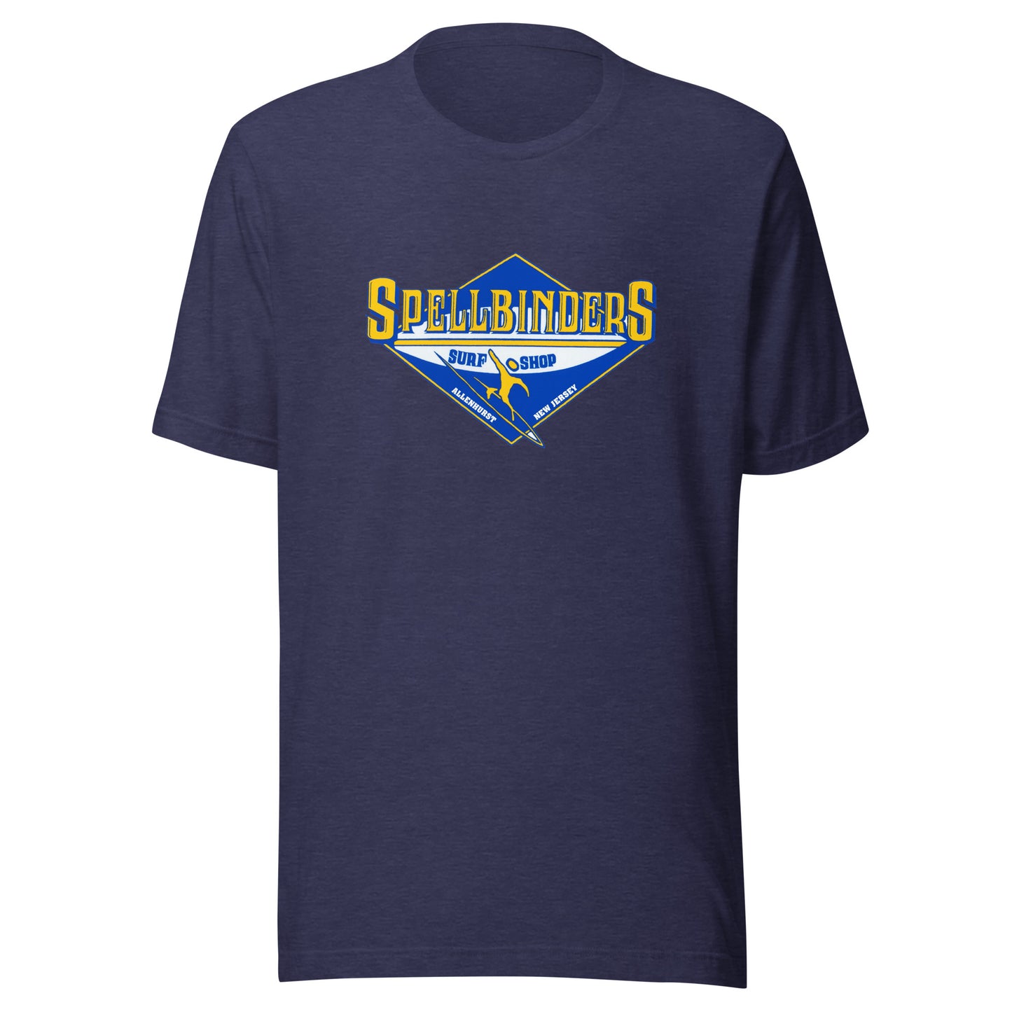 Spellbinder's Surf & Snow - ALLENHURST - Unisex t-shirt Heather Midnight Navy
