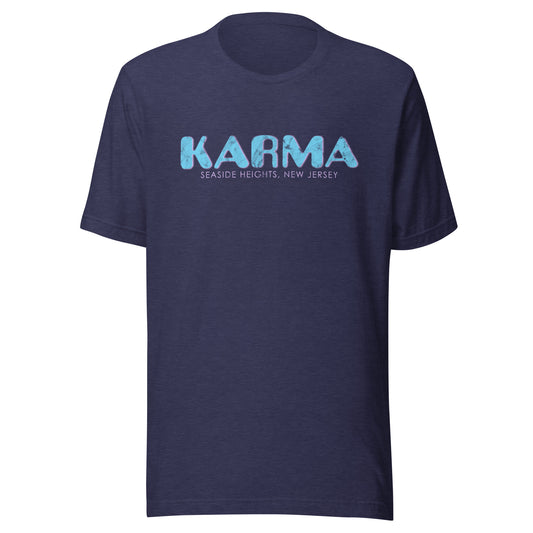 Karma - SEASIDE HEIGHTS - Unisex t-shirt Heather Midnight Navy