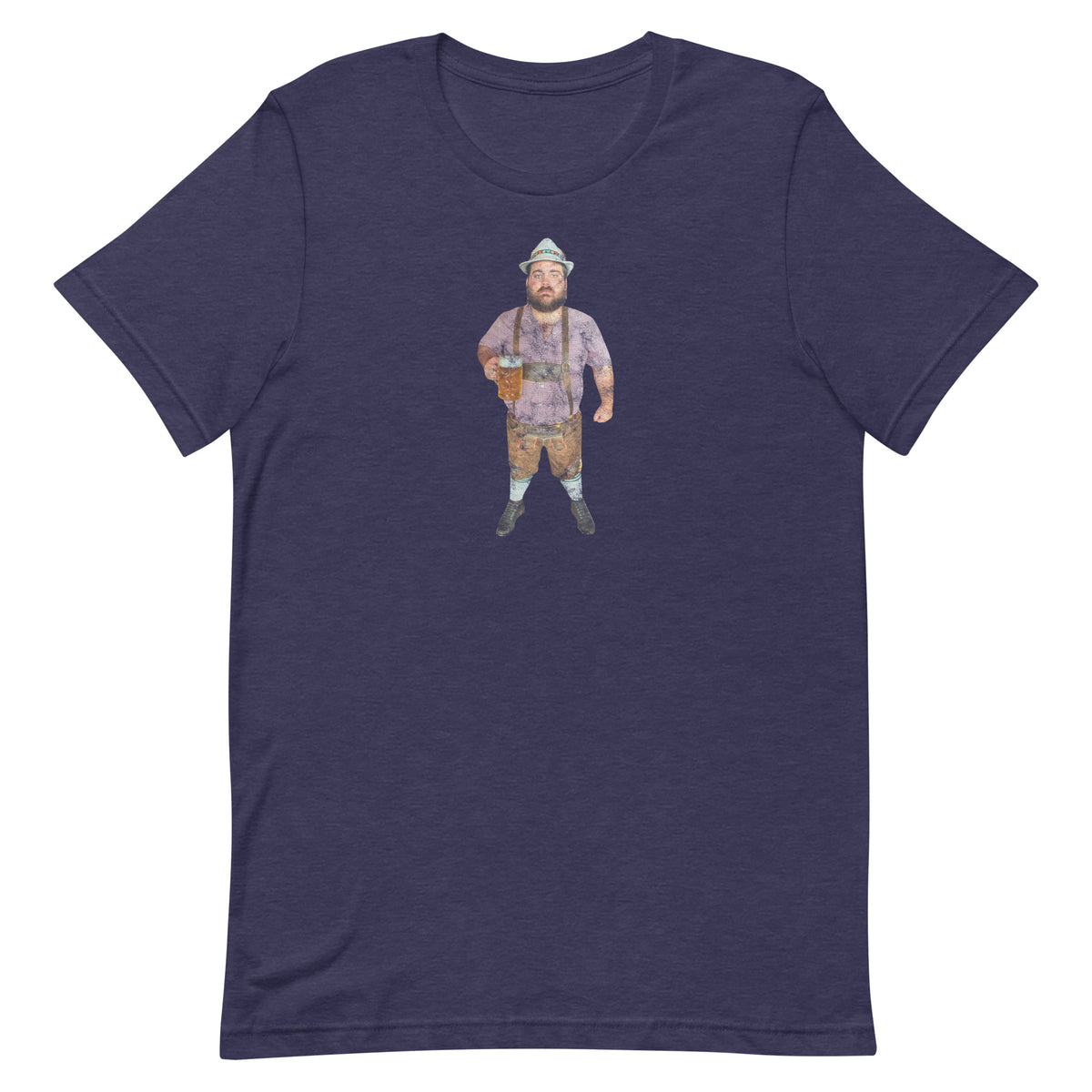 Asbury Festhalle & Biergarten / Flat Andy - ASBURY PARK - Unisex t-shirt Heather Midnight Navy