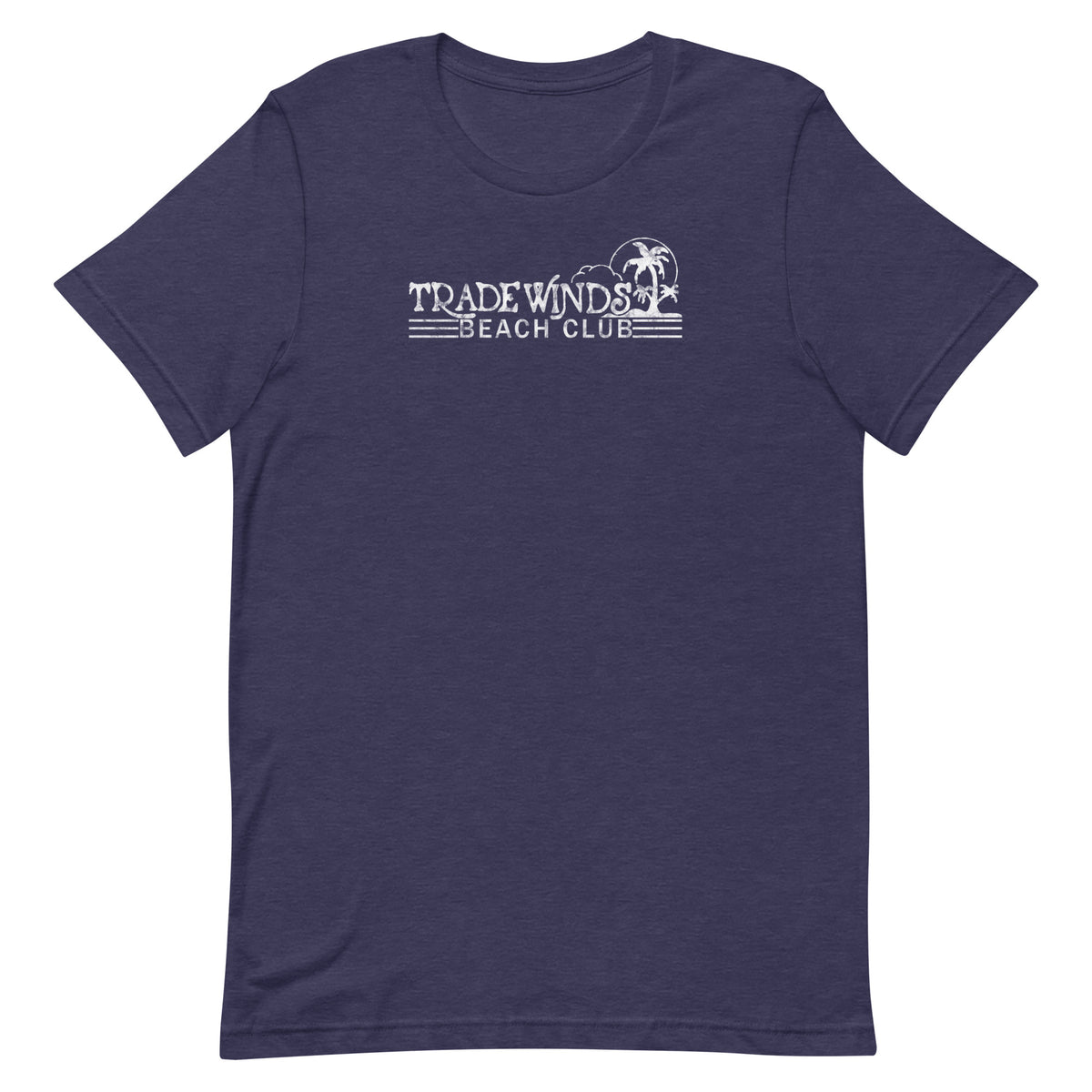 Tradewinds Beach Club - SEA BRIGHT - Unisex t-shirt Heather Midnight Navy