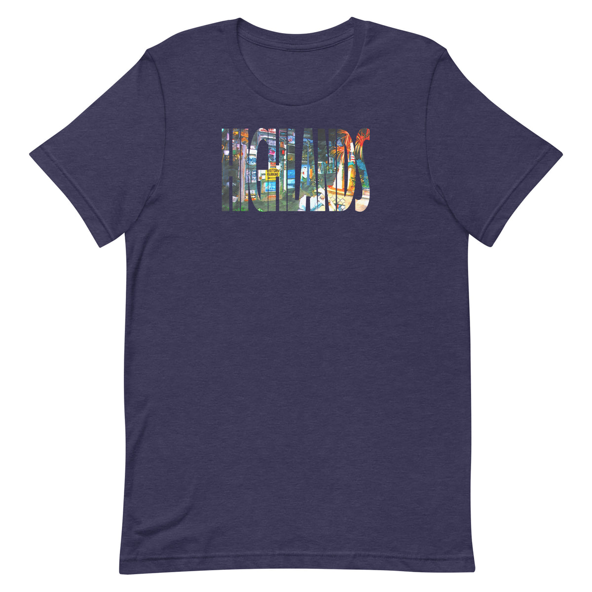 Bud's Grave / HIGHLANDS - HIGHLANDS - Unisex t-shirt Heather Midnight Navy