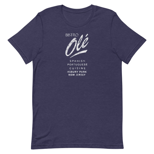 Bistro Ole - ASBURY PARK - Unisex t-shirt Heather Midnight Navy