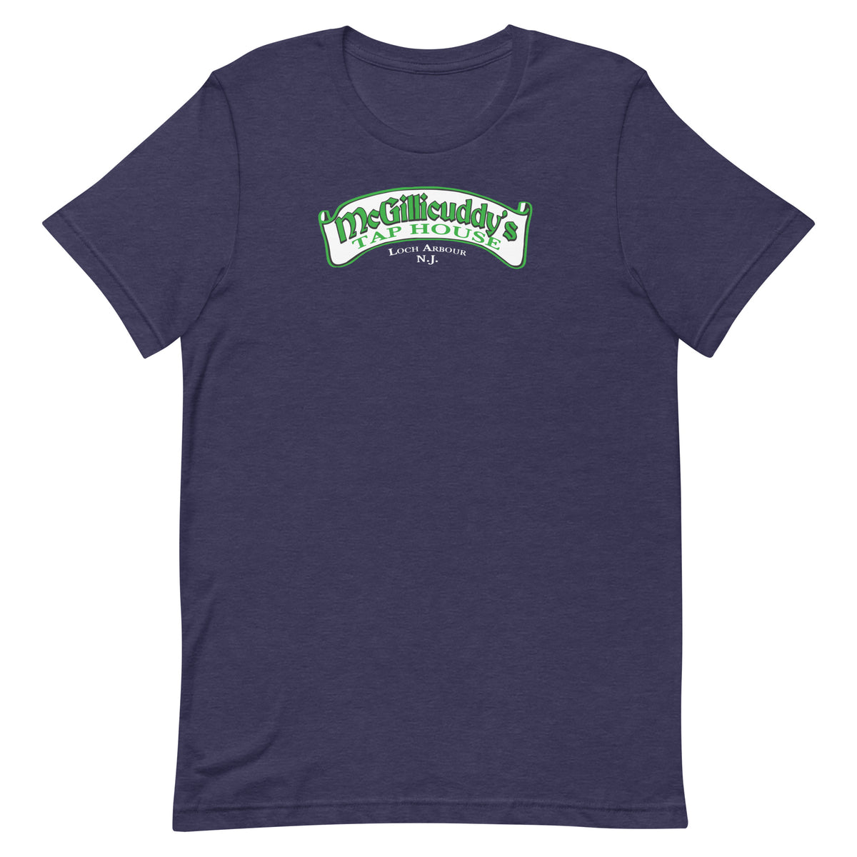 McGillicuddy's Tap House - LOCH ARBOUR - Unisex t-shirt Heather Midnight Navy