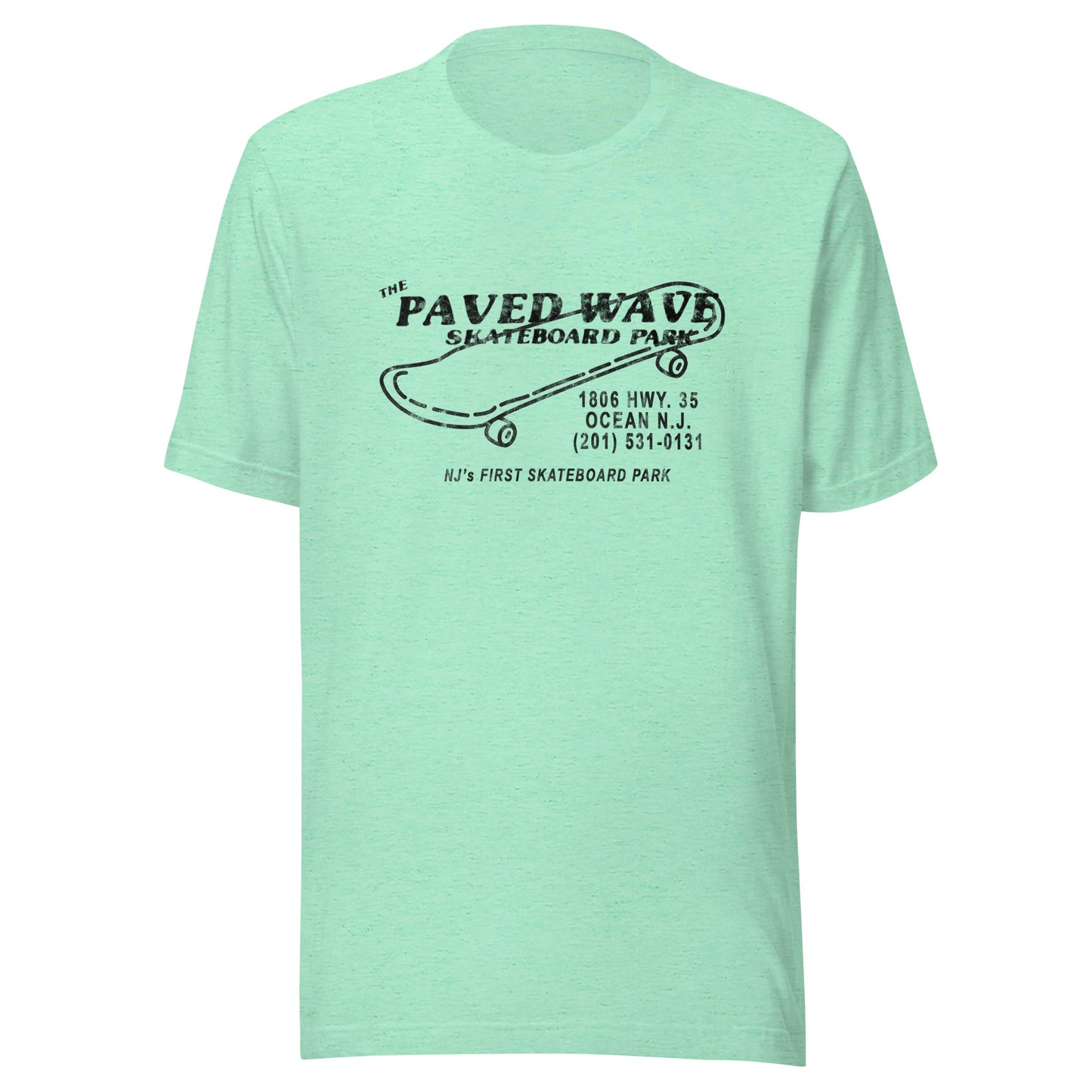 The Paved Wave - OCEAN - Unisex t-shirt Heather Mint