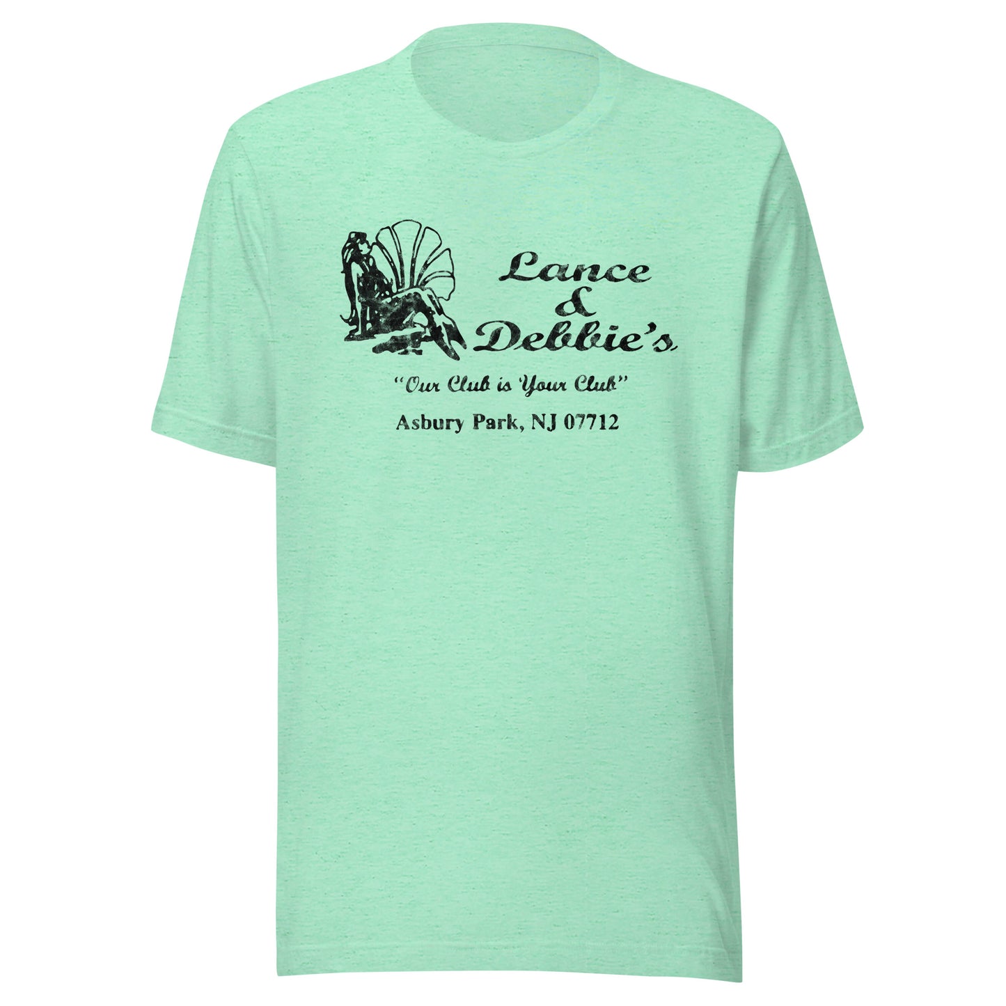 Lance & Debbie's - ASBURY PARK - Unisex t-shirt Heather Mint