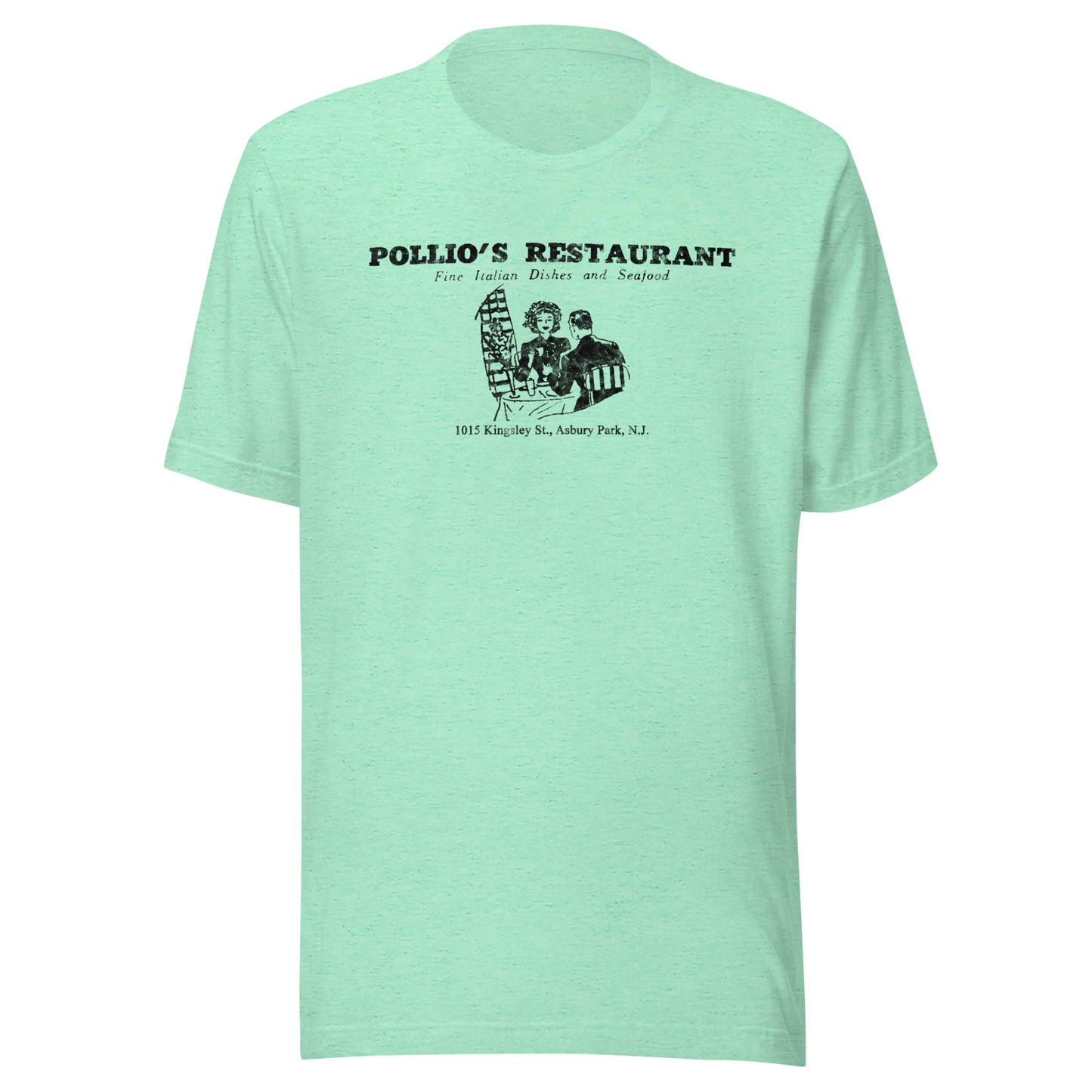 Pollio's Restaurant - ASBURY PARK - Unisex t-shirt Heather Mint