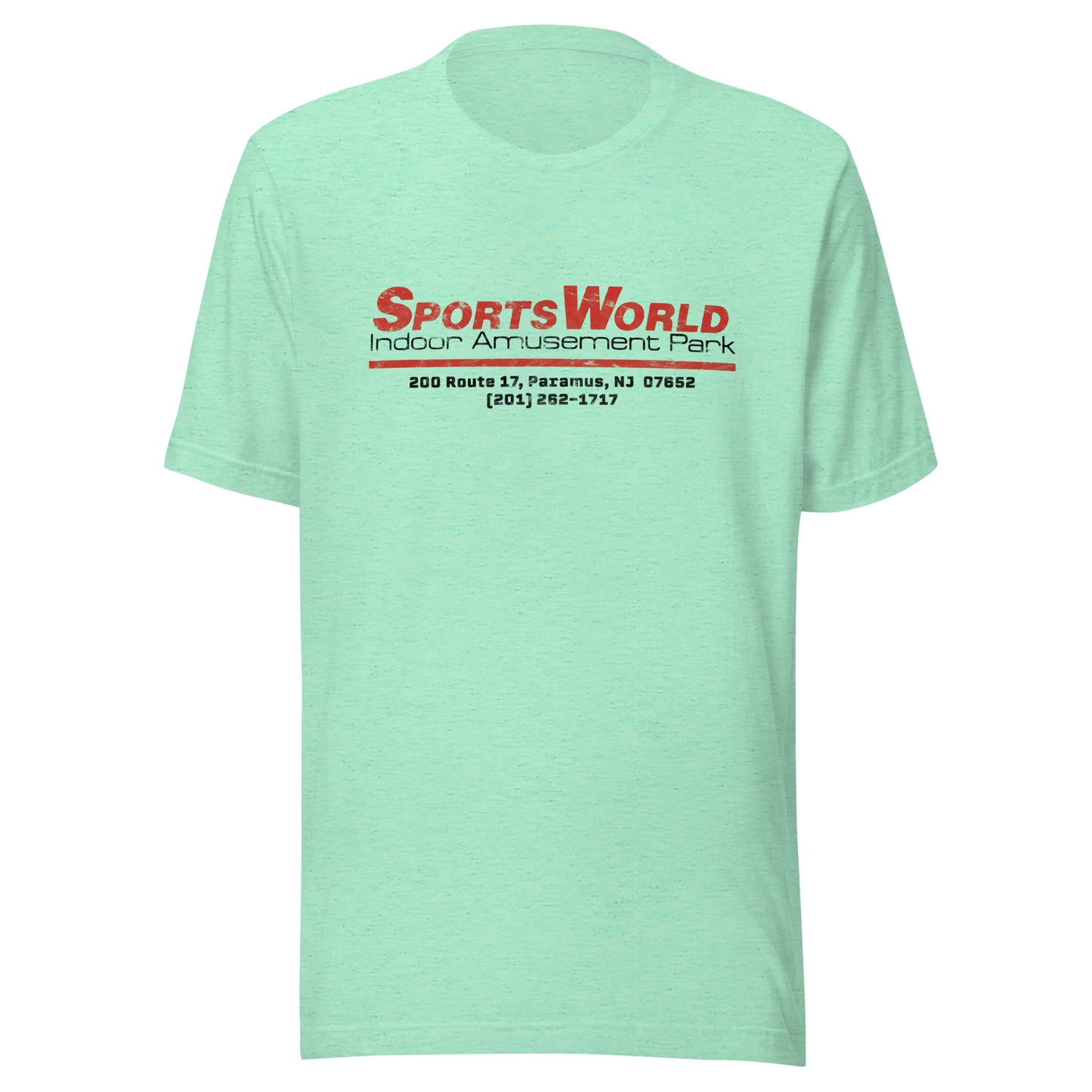 SportsWorld Indoor Amusement Park - PARAMUS - Unisex t-shirt Heather Mint