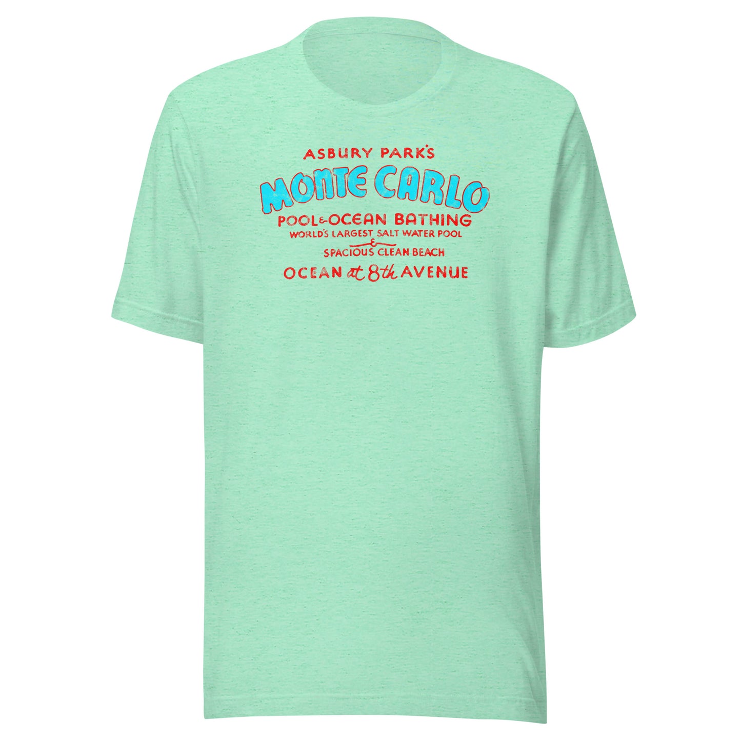 Monte Carlo Pool - ASBURY PARK - Unisex t-shirt Heather Mint