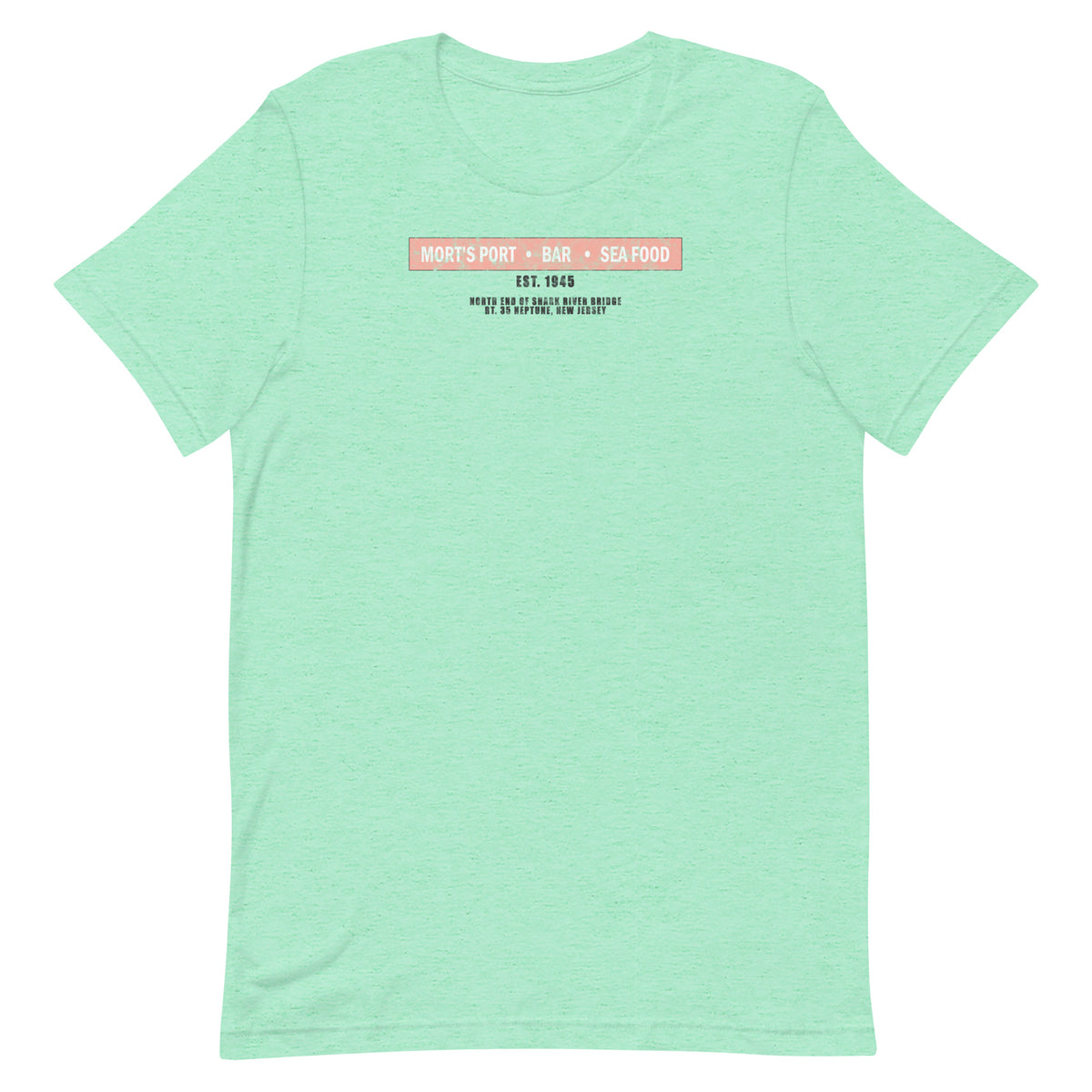 Mort's Port - NEPTUNE - Unisex t-shirt Heather Mint