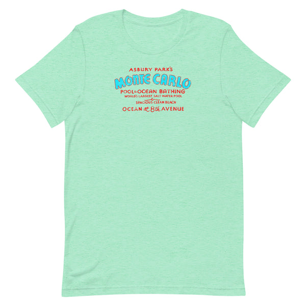 Monte Carlo Pool - ASBURY PARK - Unisex t-shirt Heather Mint
