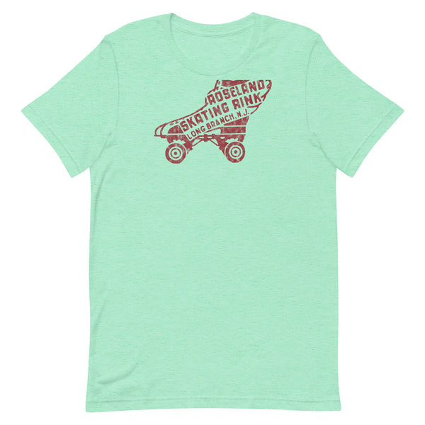 Roseland Skating Rink - LONG BRANCH - Unisex t-shirt Heather Mint