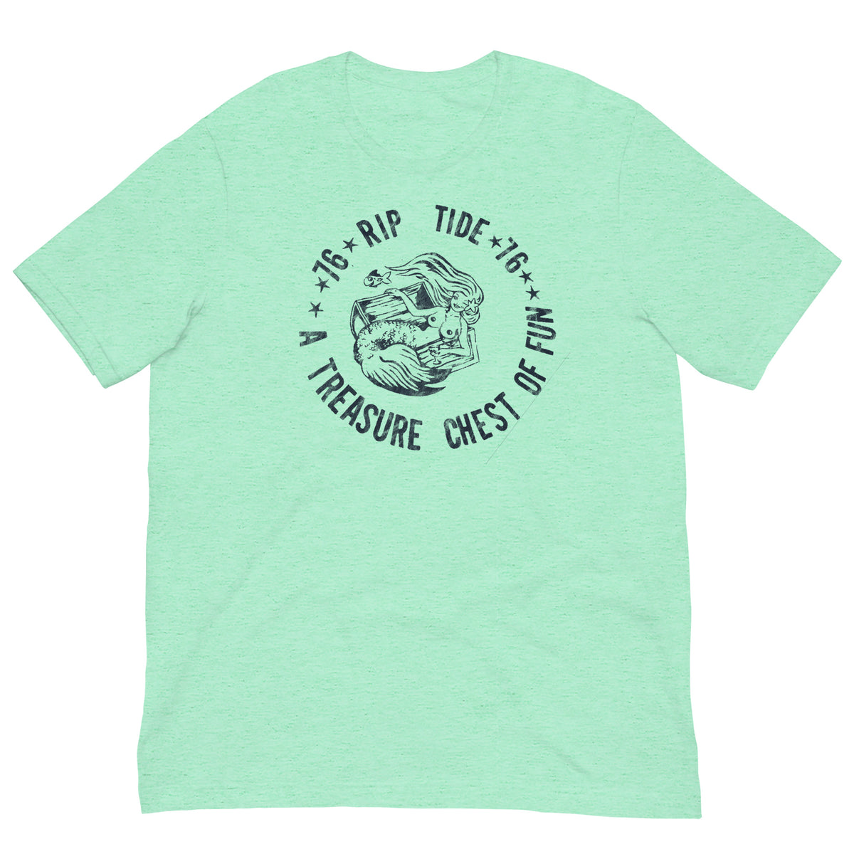 Frank's Rip-Tide Bar - POINT PLEASANT BEACH - Unisex t-shirt Heather Mint