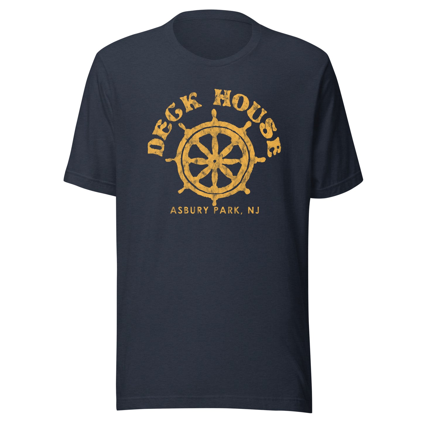Deck House - ASBURY PARK - Unisex t-shirt Heather Navy