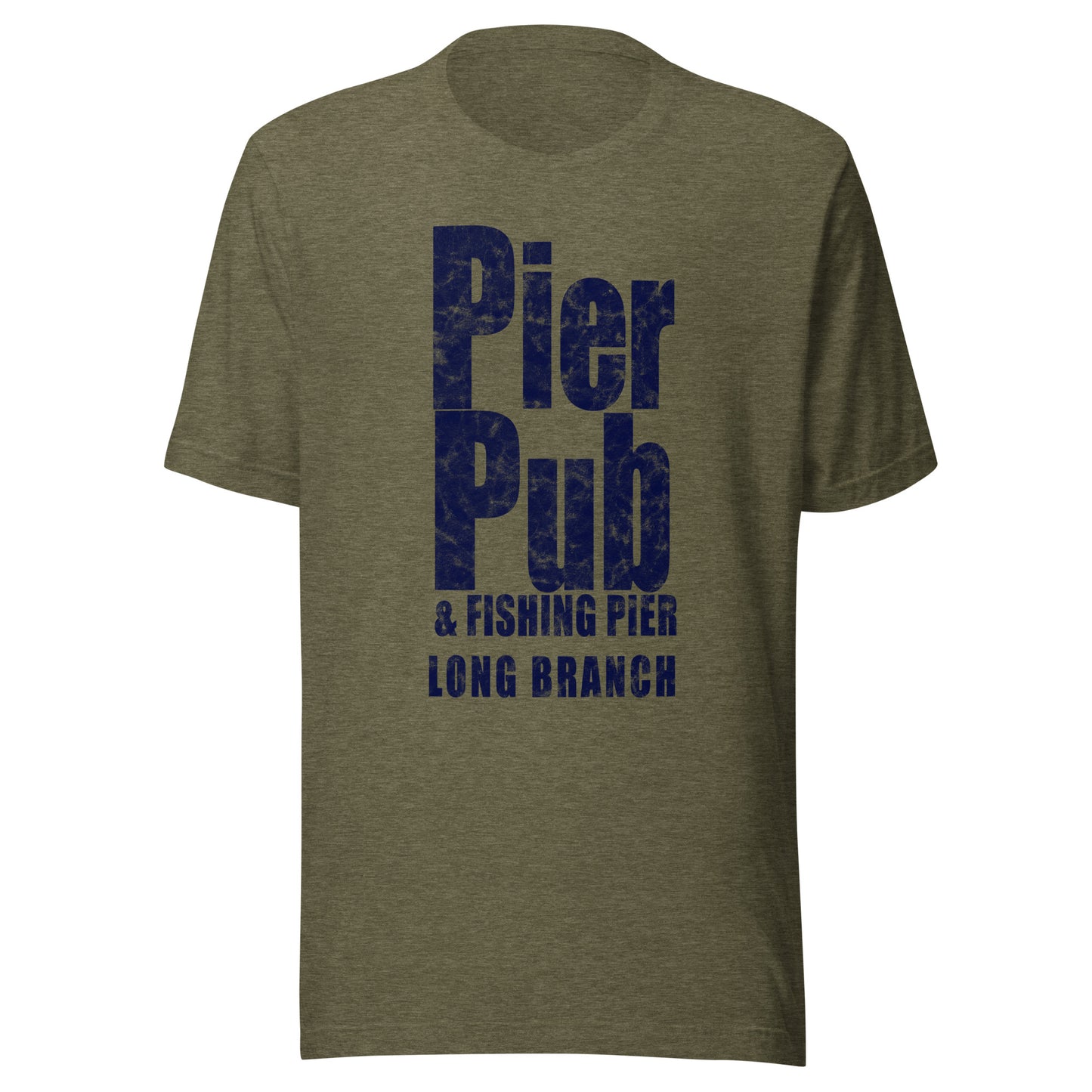 Pier Pub - LONG BRANCH - Unisex t-shirt Heather Olive