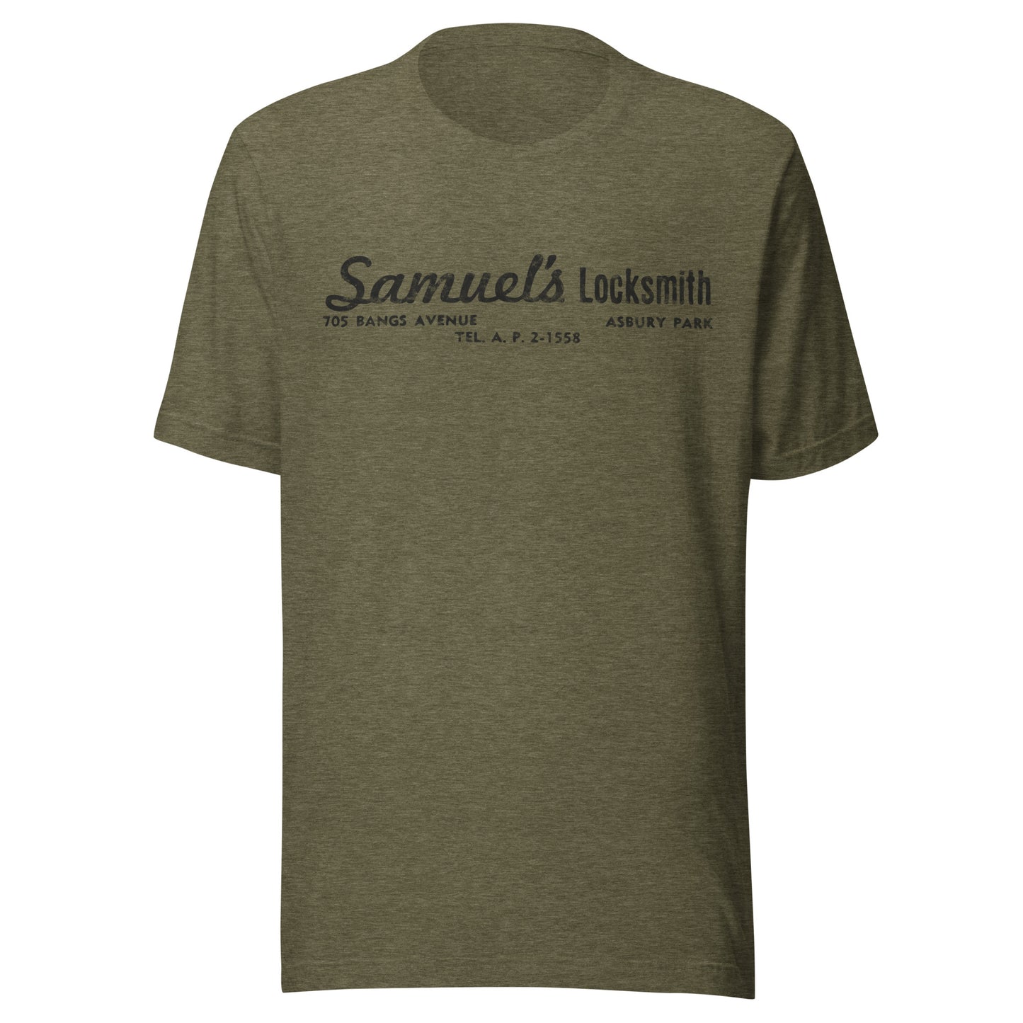 Samuel's Locksmith - ASBURY PARK - Unisex t-shirt Heather Olive