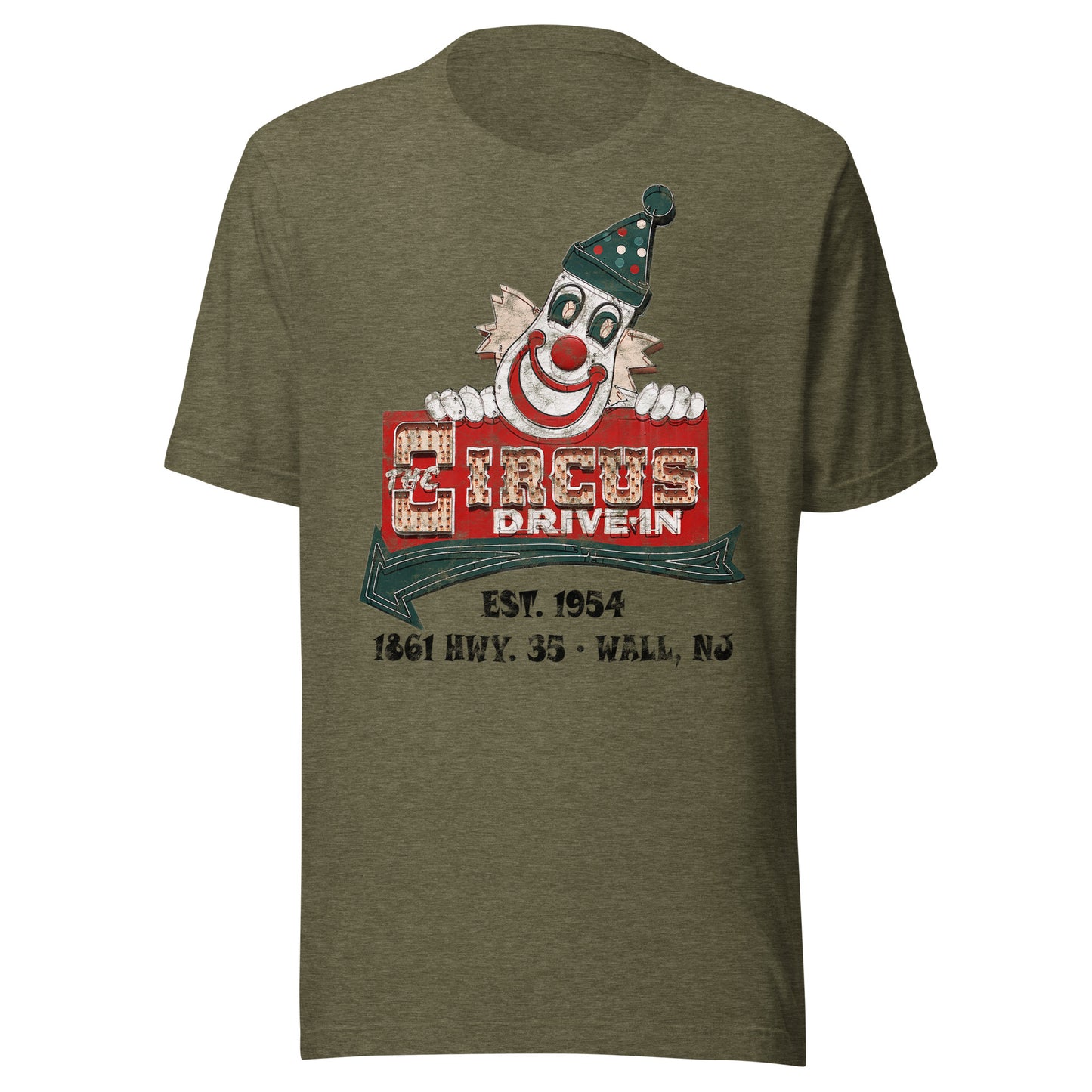 The Circus Drive-In - WALL - Short sleeve t-shirt Heather Olive