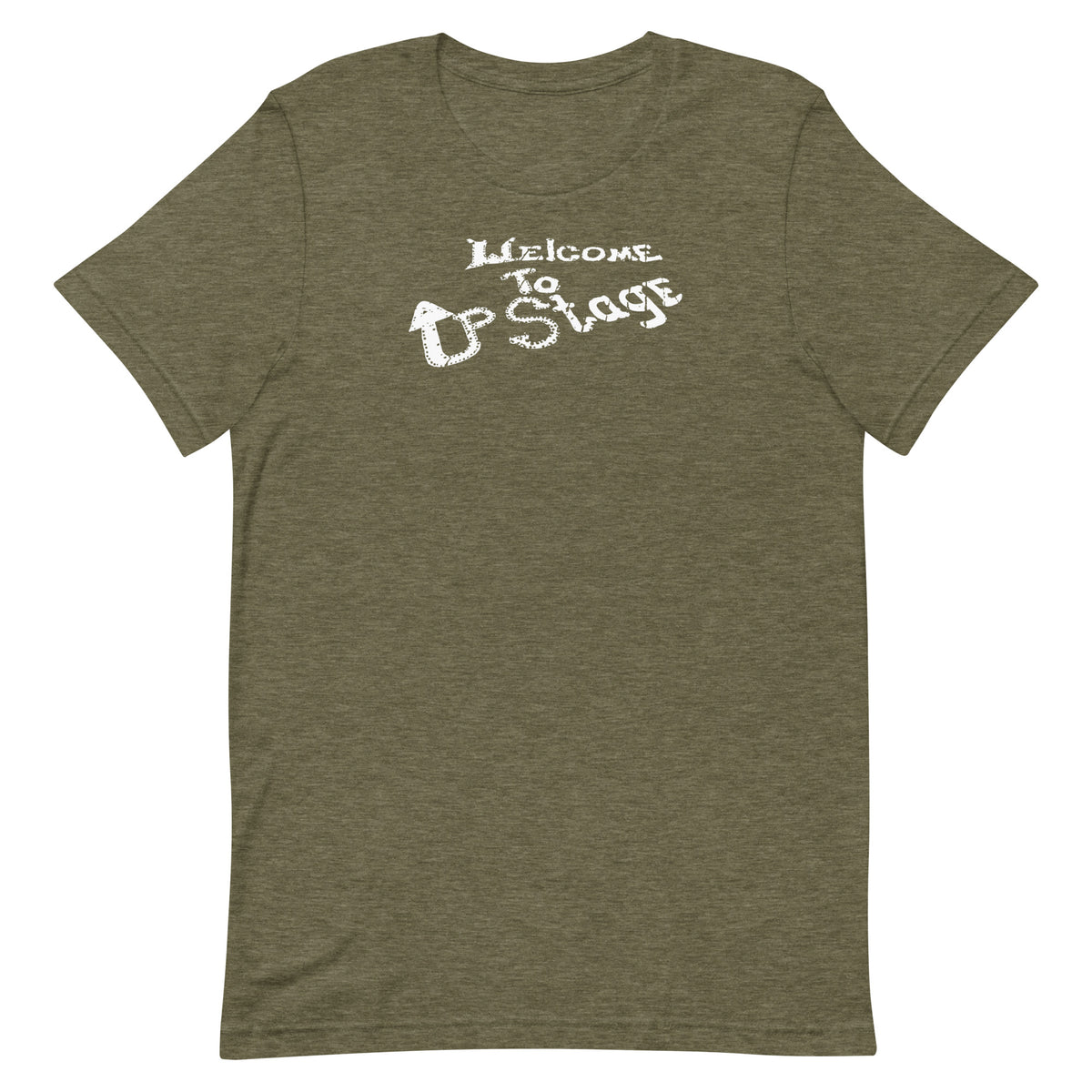 Upstage Club (White Logo) - ASBURY PARK - Unisex t-shirt Heather Olive