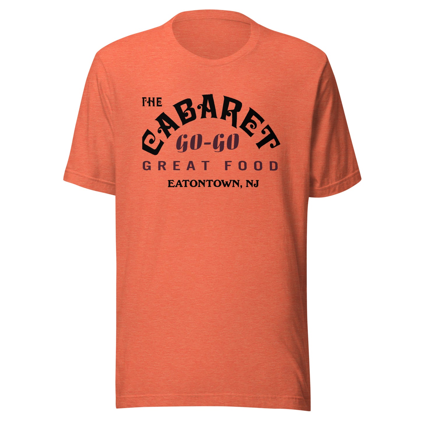 The Cabaret Go-Go Bar - EATONTOWN - Unisex t-shirt Heather Orange