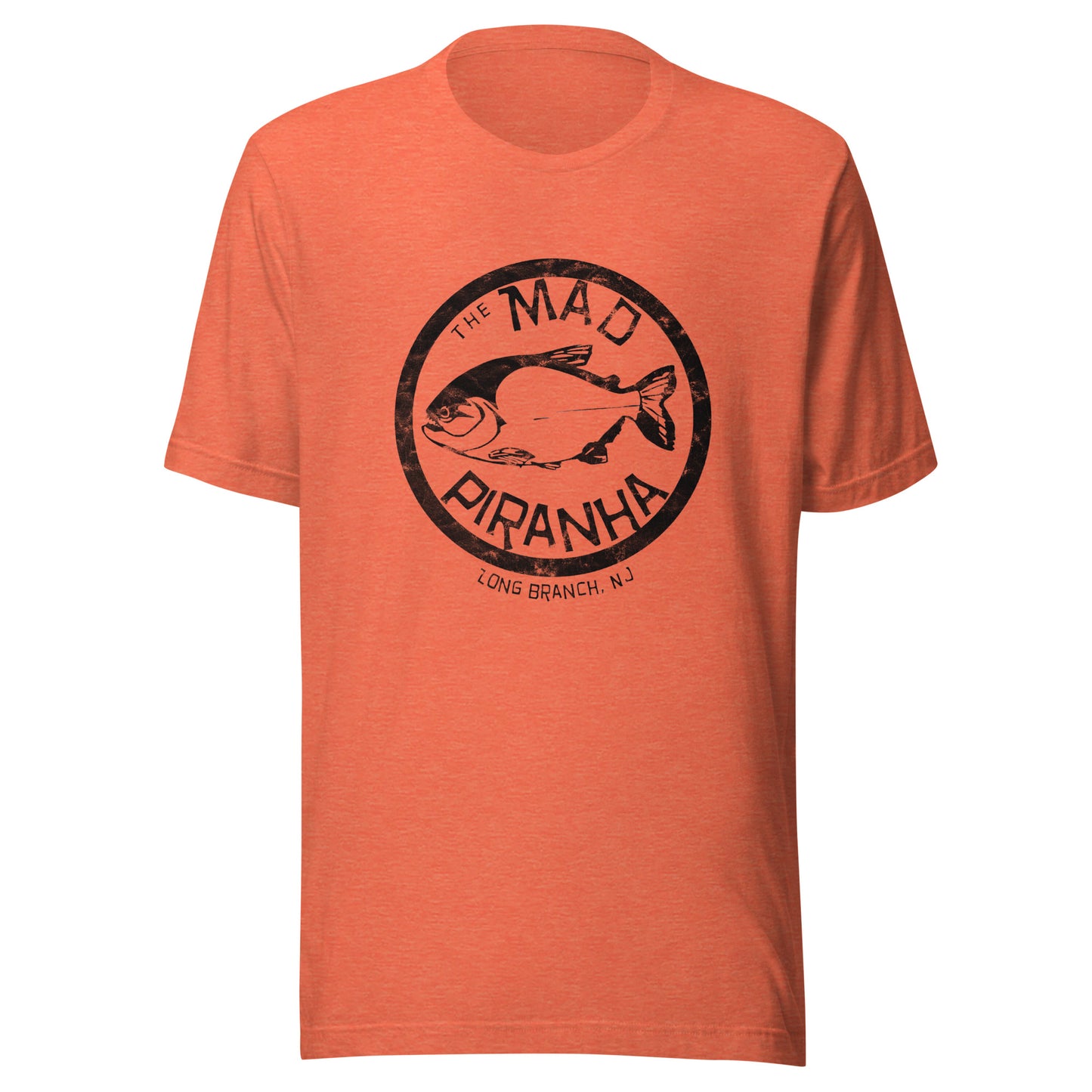 The Mad Piranha - LONG BRANCH - Unisex t-shirt Heather Orange