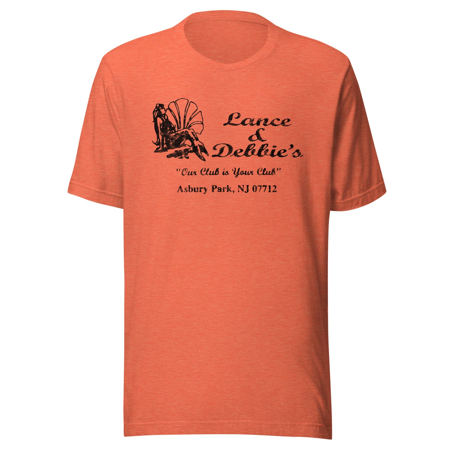 Lance & Debbie's - ASBURY PARK - Unisex t-shirt Heather Orange