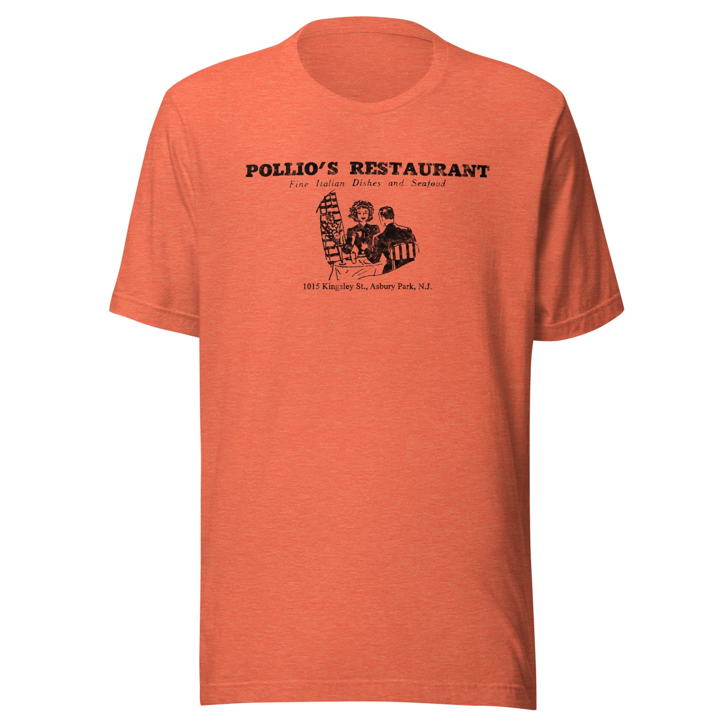 Pollio's Restaurant - ASBURY PARK - Unisex t-shirt Heather Orange