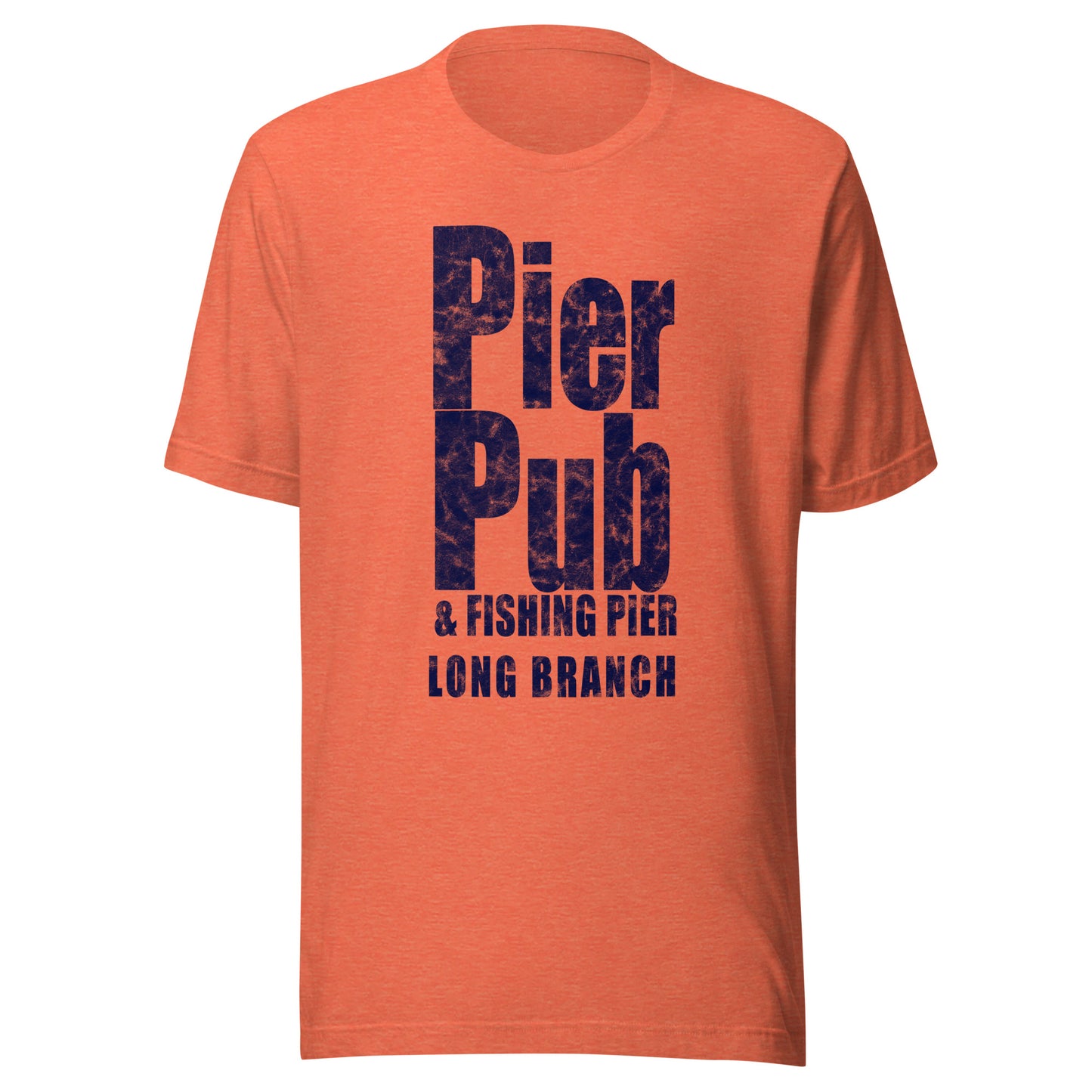 Pier Pub - LONG BRANCH - Unisex t-shirt Heather Orange