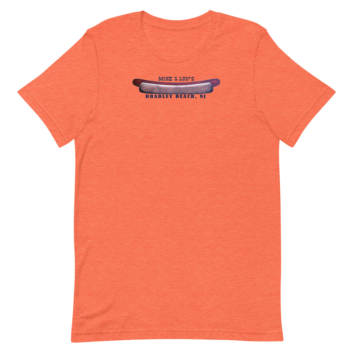Mike & Lou's - BRADLEY BEACH - Unisex t-shirt Heather Orange
