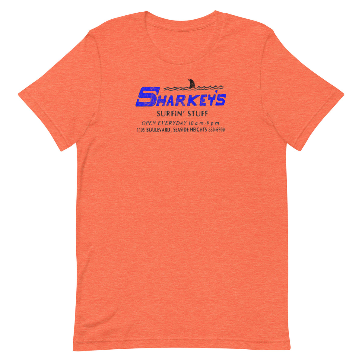 Sharkey's - SEASIDE HEIGHTS - Unisex t-shirt Heather Orange