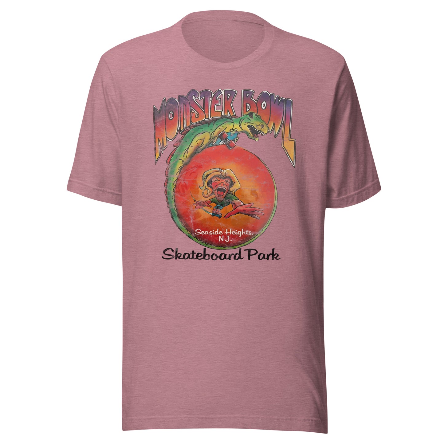Monster Bowl Skateboard Park - SEASIDE HEIGHTS - Unisex t-shirt Heather Orchid