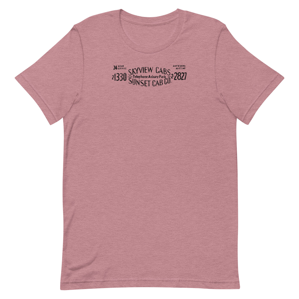 Skyview Cabs / Sunset Cab Co. - ASBURY PARK - Unisex t-shirt Heather Orchid