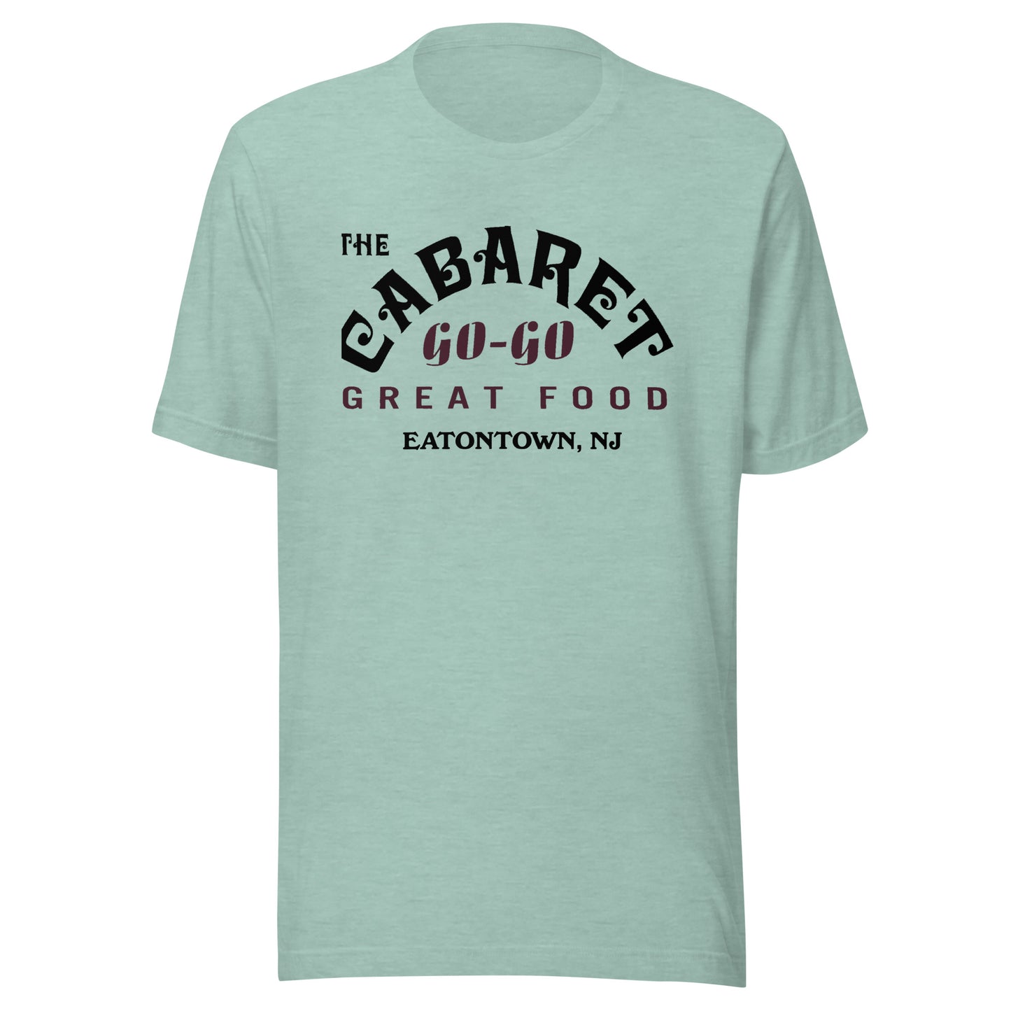 The Cabaret Go-Go Bar - EATONTOWN - Unisex t-shirt Heather Prism Dusty Blue