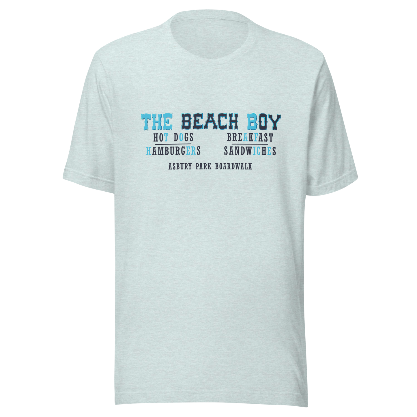 The Beach Boy - ASBURY PARK - Unisex t-shirt Heather Prism Ice Blue