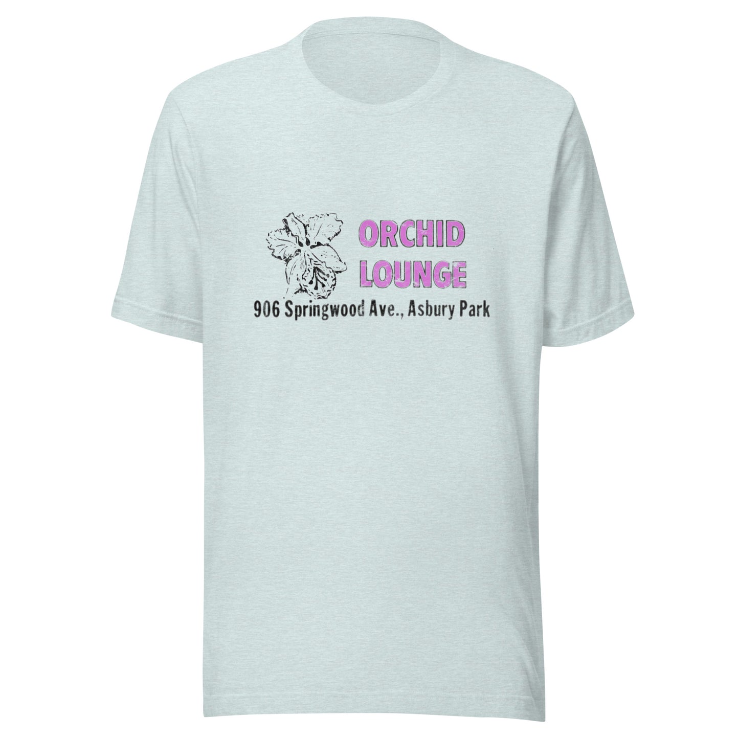 Orchid Lounge - ASBURY PARK - Unisex t-shirt Heather Prism Ice Blue