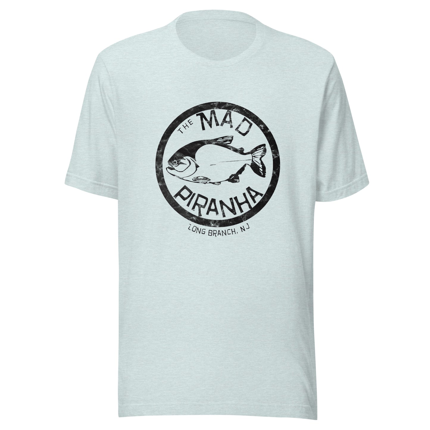 The Mad Piranha - LONG BRANCH - Unisex t-shirt Heather Prism Ice Blue