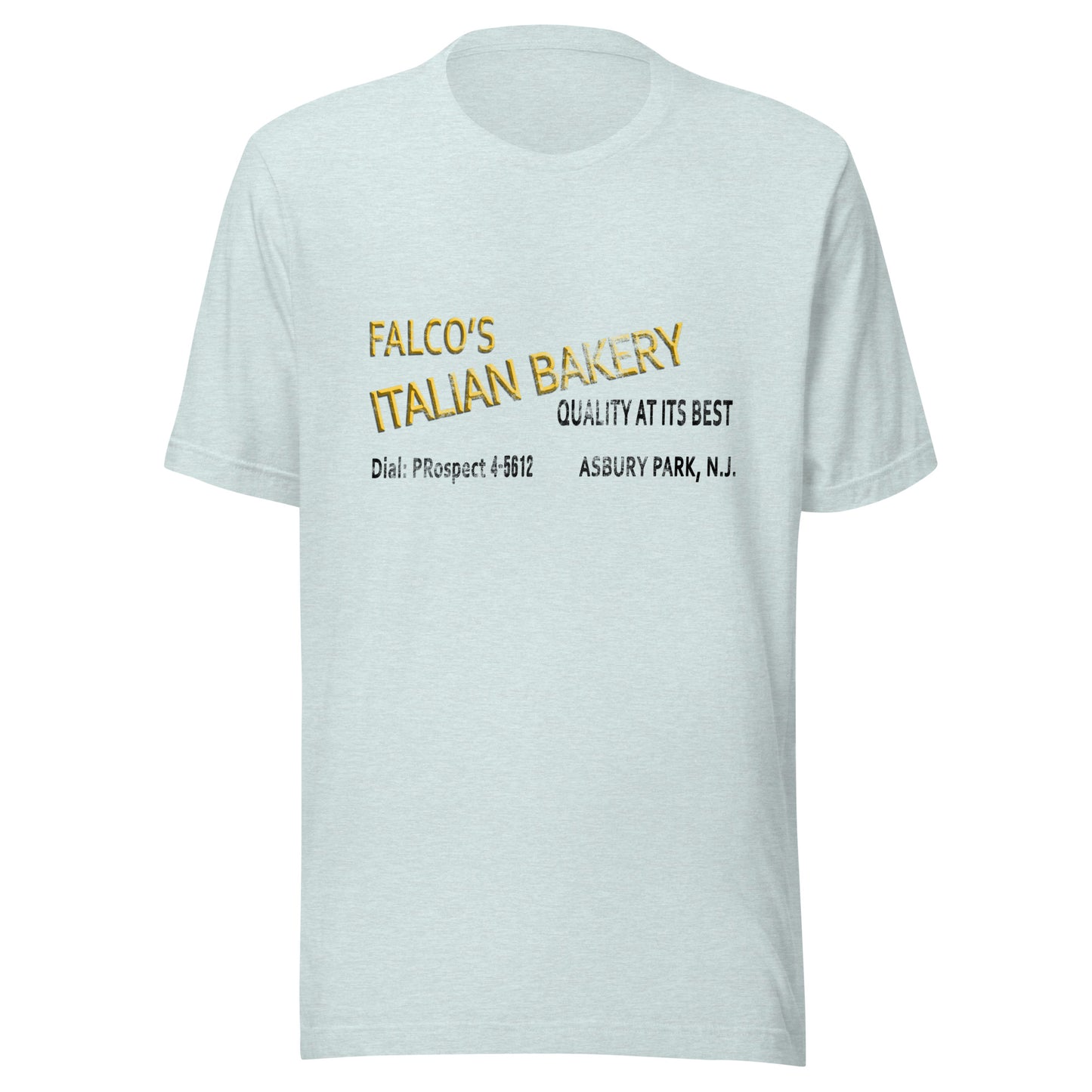 Falco's Italian Bakery - ASBURY PARK - Unisex t-shirt Heather Prism Ice Blue