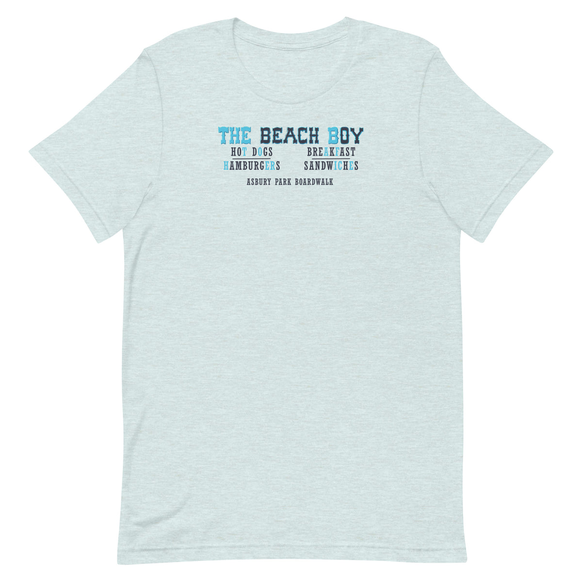 The Beach Boy - ASBURY PARK - Unisex t-shirt Heather Prism Ice Blue