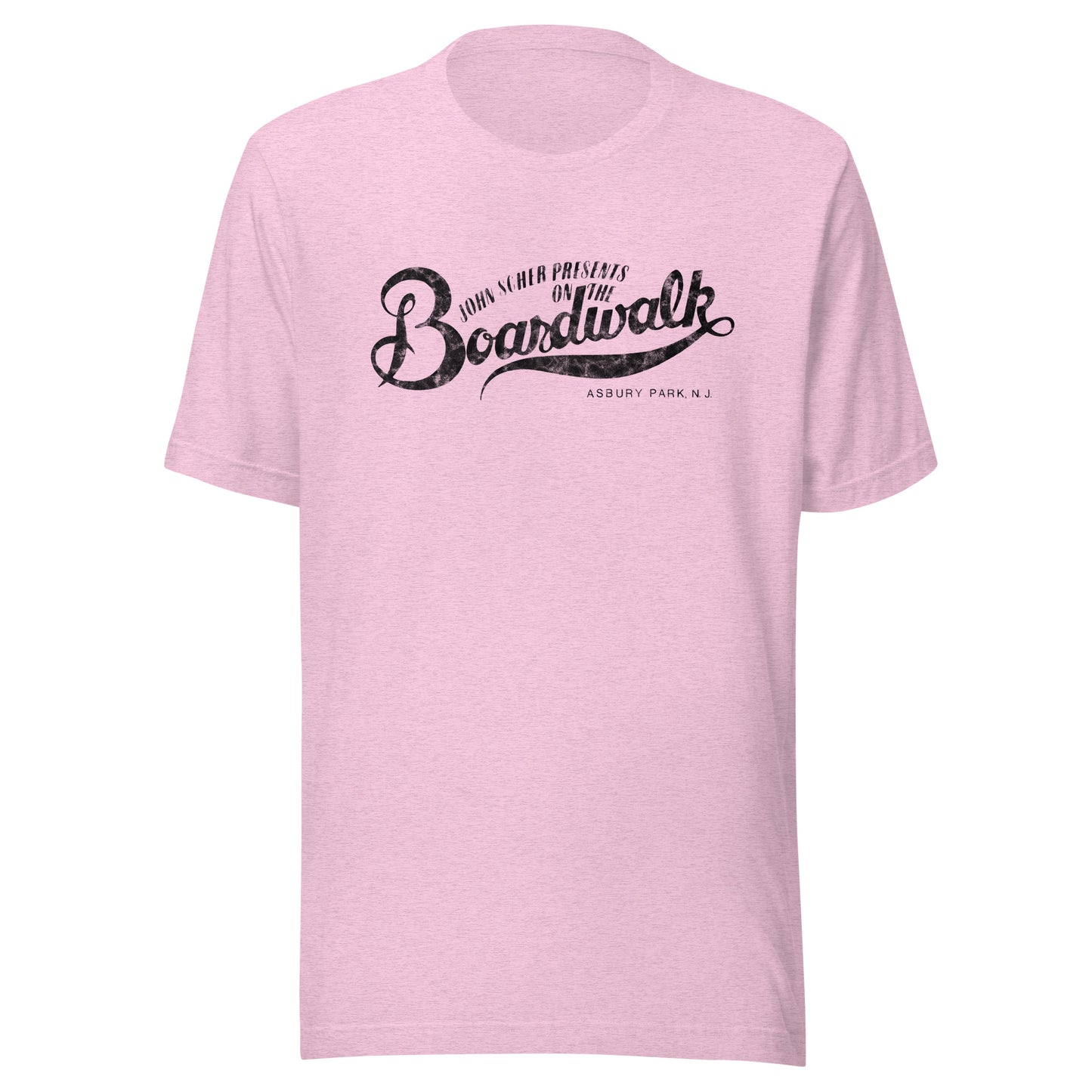 John Scher Presents "On The Boardwalk" - ASBURY PARK - Unisex t-shirt Heather Prism Lilac