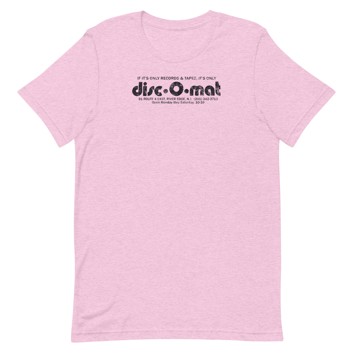 disc-o-mat - RIVER EDGE - Unisex t-shirt Heather Prism Lilac