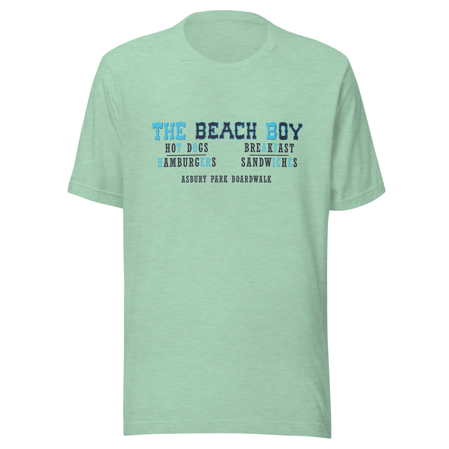 The Beach Boy - ASBURY PARK - Unisex t-shirt Heather Prism Mint