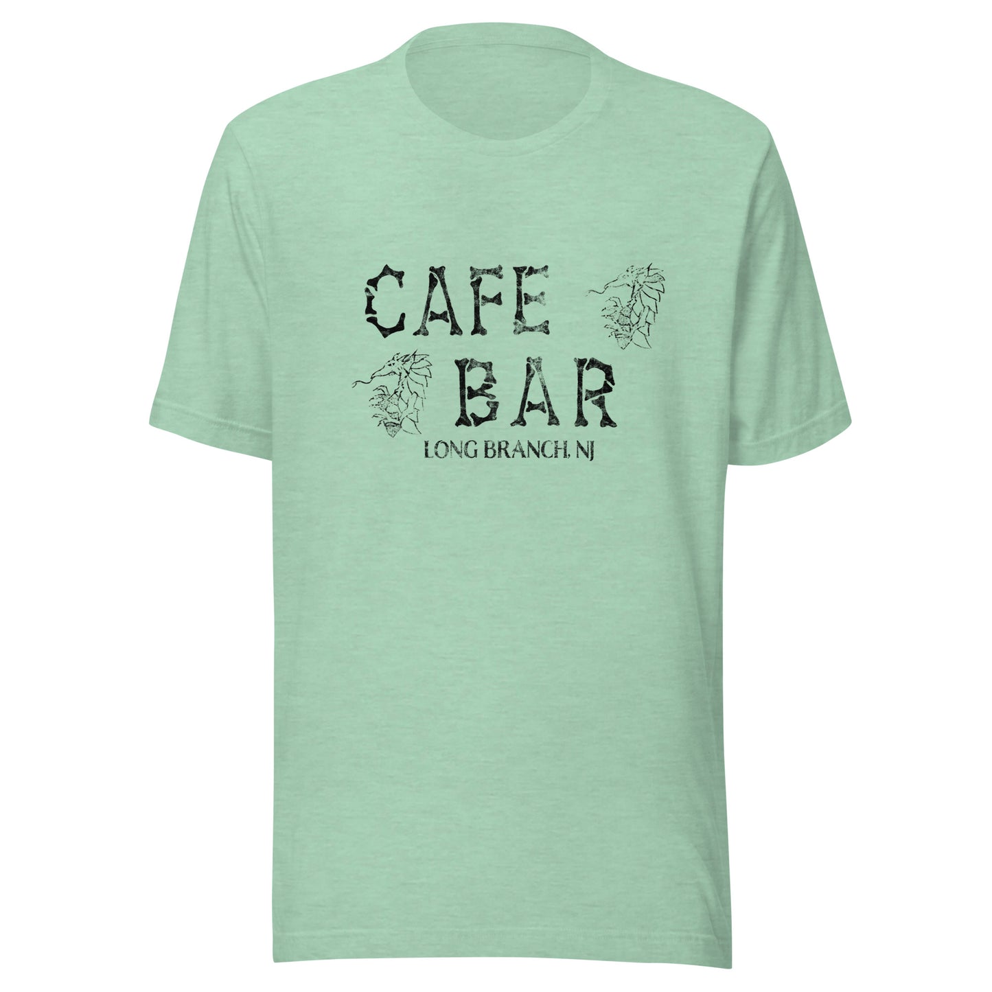 Cafe Bar - LONG BRANCH - Unisex t-shirt Heather Prism Mint