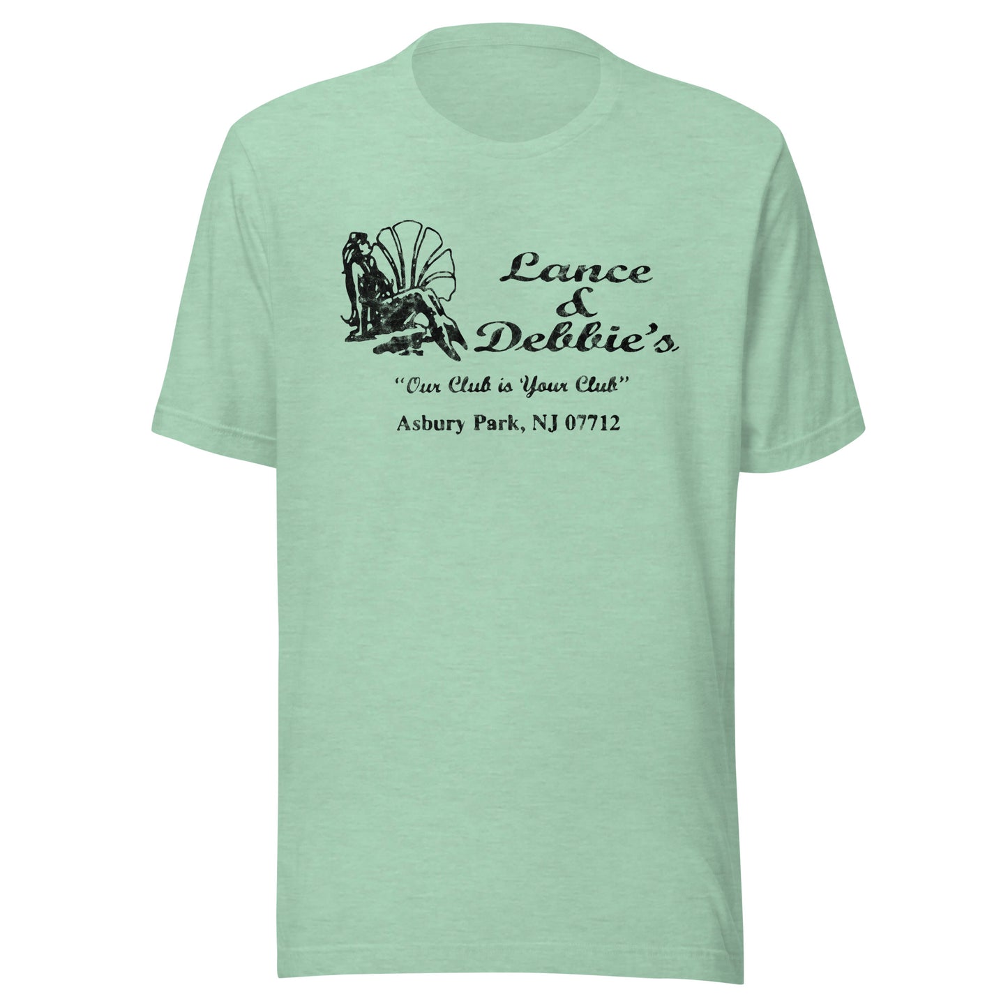 Lance & Debbie's - ASBURY PARK - Unisex t-shirt Heather Prism Mint