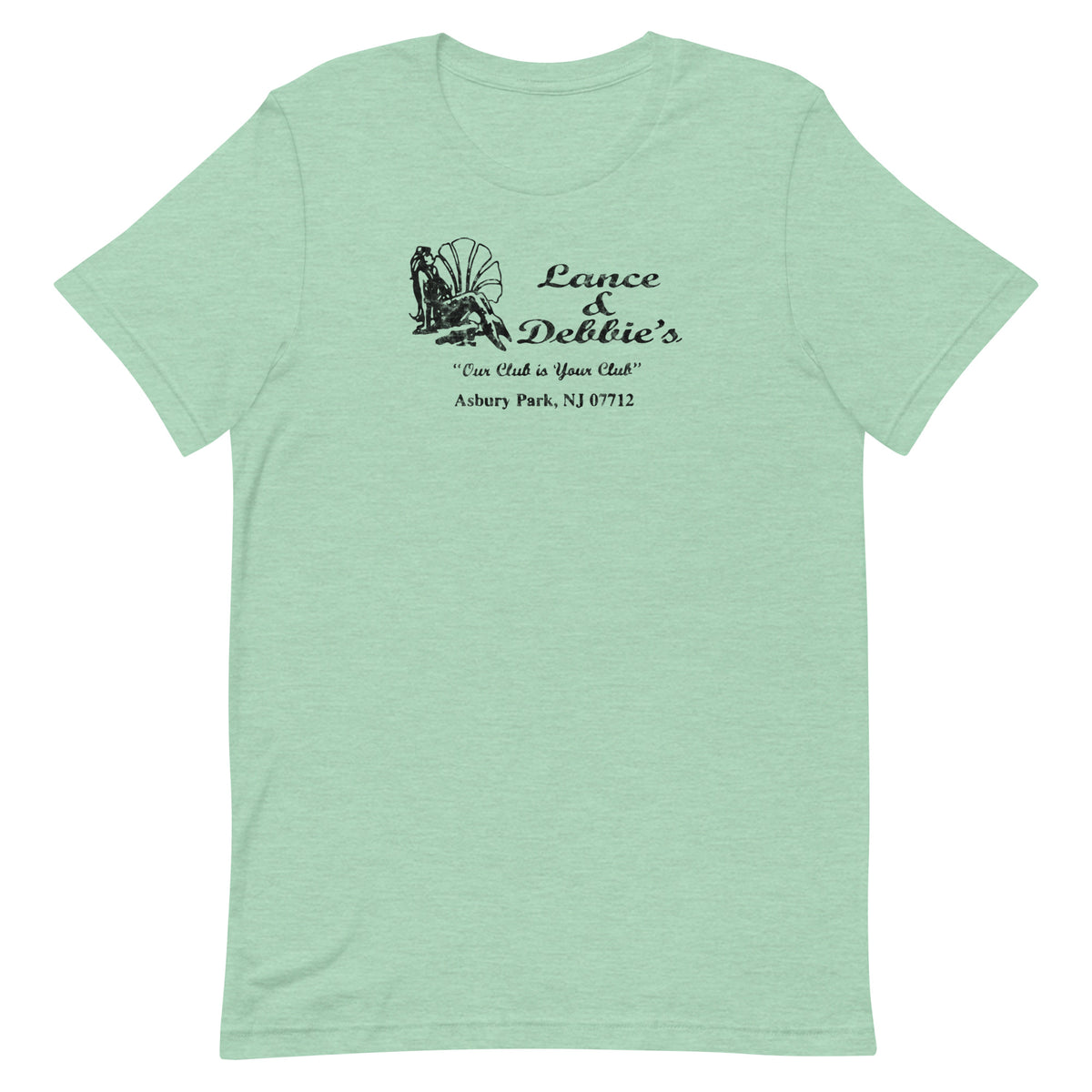 Lance & Debbie's - ASBURY PARK - Unisex t-shirt Heather Prism Mint